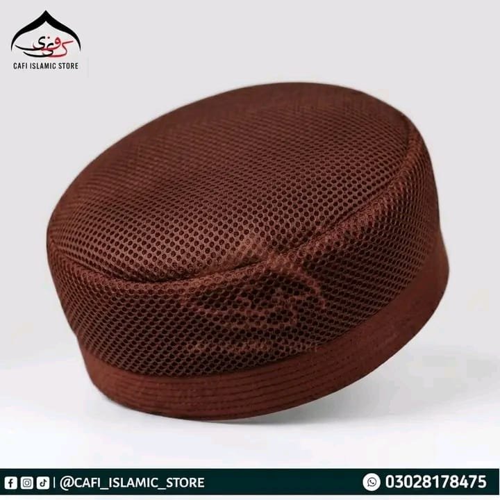 Chocolate Brown Maroon Koofi Cap - buy online in Pakistan
